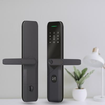 China Download saves 2021 Guangdong manufacturer YGS new design handle door tuya digital door lock smart lock smart fingerprint for sale