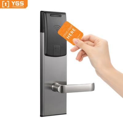 China YGS hotel ip tcp rfid reader easy modern entrance key cards smart wireless electric door lock for sale