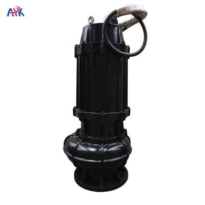 China Mining Industry 22kw 30hp 400m3/h 10m Non Clog Aquarium Fecal Submersible Pump For Dirty Water for sale