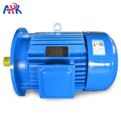 China Industrial Totally Enclosed 10kw 100kw 480v 4 Pole 3 Phase Induction AC Slip Ring Squirrel Cage Geared Electric Motor for sale