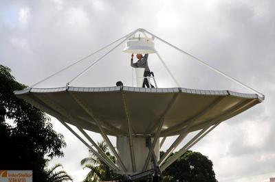 China antena de la estación terrestre de la banda de los 9.0m Ku, antena parabólica de los 9.0m, red de administración de la estación terrestre en venta