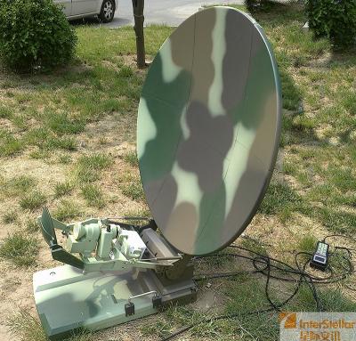 China Interstellar 1.2m Flyaway Carbon Fiber Antenna / Auto Acquiring Satellite Beacon for sale