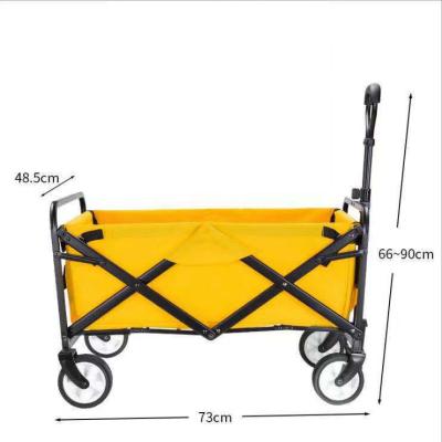 China Plants Outdoor Universal Collapsible Collapsible Folding Utility Cart Micro Beach Camping Cart Folding Garden Cart for sale