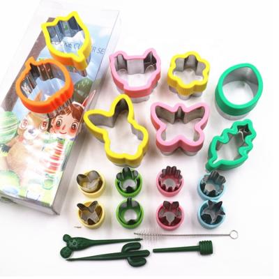 China JHY Amazon's Popular Selling Disposable 16pcs Stainless Steel Kitchen Baking Tools Easter Cookie Cutter Stamp Set for sale