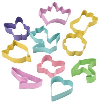 China JHY Design 10pcs Disposable Stainless Steel Special Kitchen Tools Valentine Cookie Cutter Mold Stamp Baking Set for sale