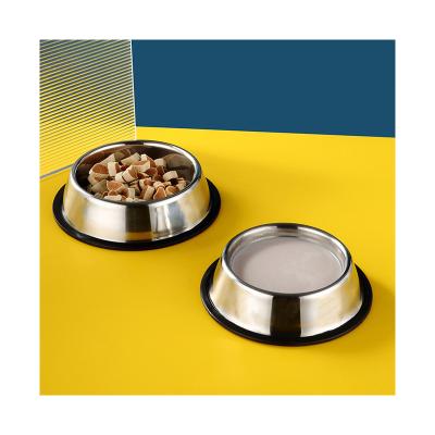 China Wholesale High Quality Luxury Non-automatic Amazon Pet Factory Stainless Steel Dog Food Water Bowl Success for sale