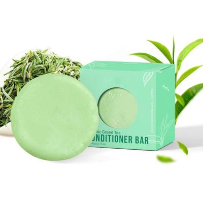 China Custom Color-Protecting Moisturizing Hair Conditioner Bar Eco-Friendly Private Label Organic Green Tea for sale