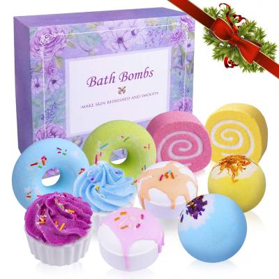 China Natural Spa Bubble Gift Set Cruelty Free Handmade Organic Fizzy Bombs Wholesale Custom Homemade Fizzy Bath Bombs for sale