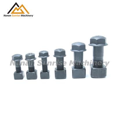 China Construction worksÂ   D155 Bulldozer Bolt And Nut For Construction Machinery Parts Tooth Bolt Track Bolt for sale