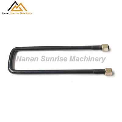 China Factory Wholesale Price Steel Leaf Spring U Bolt Square And Steel Nuts Fastener for sale