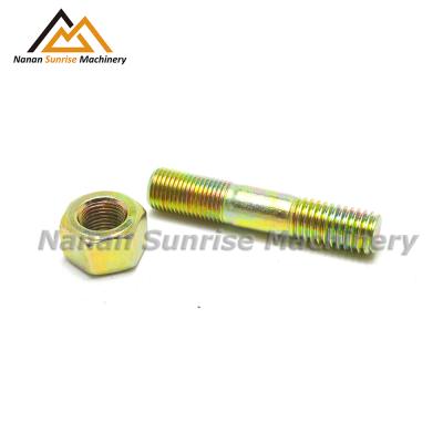 China Good Quality Industrial Yellow Zinc Wheel Stud For Car Truck Trailer Galvanized Grade 10.9 12.9 for sale