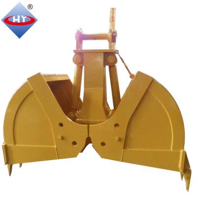 China Construction Material Shops Hydraulic Clamshell Bucket For 20t Excavator Double Cylinder Clamshell Bucket for sale