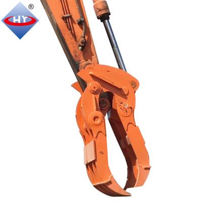 China Building Material Shops Excavator Orange Peel Grapple Using For Stone Grapple Excavator Grab Steel Grapple for sale