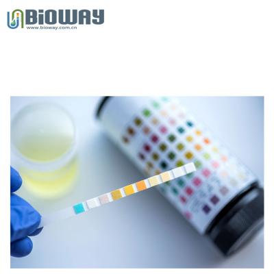 China BIOWAY Visual inspection 1 parameter urine test strips urine ketone test strips, ket , loose weight for sale