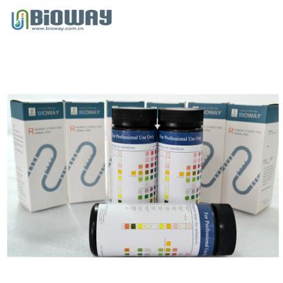 China Visual inspection 10 parameter urine test strips urine ketone test strips for sale