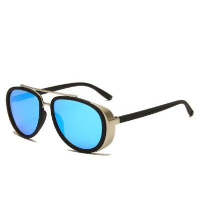 China Windproof Punk Sunglasses 2021 Hot Sale Border Unisex Round Frame Toad Retro Fashion Sun Glasses for sale