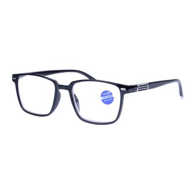 China Thin Glass Men Reading Square Optical Blue Light Blocking Glass River Progressive Reading Glasses for sale