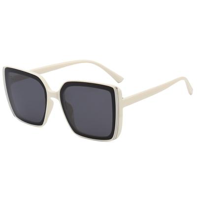 China New Arrivals Sunglasses Plastic Frame Vintage Shades Sunglasses Men Women Oversized Square Frame Sunglasses for sale