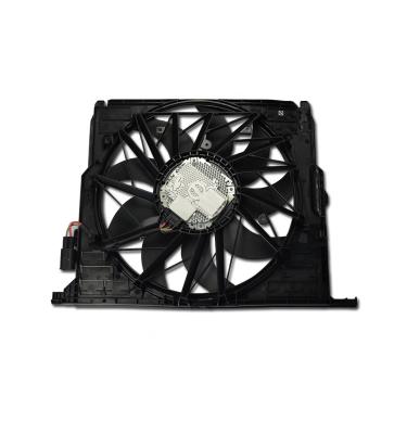 China High Quality Black 600W Radiator Cooling Fan For BMW 7/5/6 Series F18/F07/F02/F10 Car Auto Parts OEM 17417589028 17428509741 80*73*18 for sale