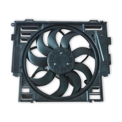 China High Quality Black 600W Radiator Cooling Fan For BMW 5 Series F18 F10 F11 Car Auto Parts OEM 17418642162 17418642161 80*73*18cm for sale