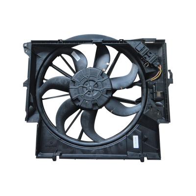 China 600W High Quality Black 17427545366 Radiator Cooling Fan Assembly For BMW X1 3 Series E84 E90 80*73*18 for sale