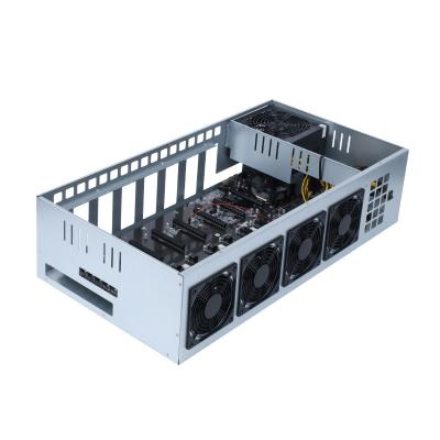 China B75 Desktop Kit 8GPU USB3.0 PCIE 16X Kit with PSU Installations LGA1155 cpu 65mm 70mm ram ddr3 msata b75 for sale