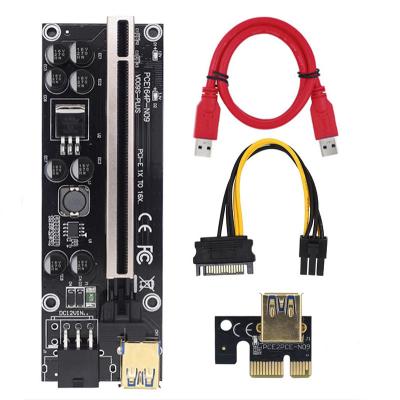 China Hot Sale Europe GPU PCIE Ver 009s Price Riser Plus 009S-PLUS Adapter PCI-E 1x 16x Card Riser 8 PCS for sale