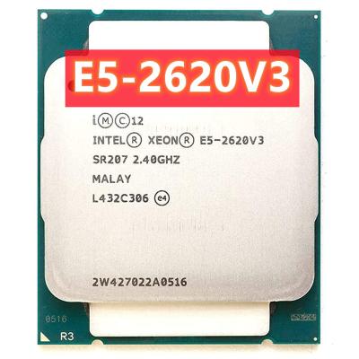 China Intel Xeon E5 2620 V3 LGA CPU Processor 2.4Ghz 6 Core 85W E5-2620V3 Support X99 Server Used Motherboard 2011-3 for sale