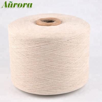 China GRS Recycled Quality Guaranteed Ecru Yarn NE26S Open End Recycled Weaving Yarn For Weaving for sale