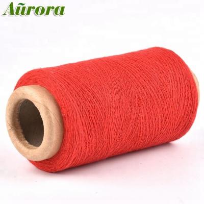 China Professionally Made 10S Red 1 Ply Cotton Yarns Recycled Cotton Weaving Yarn For Loom for sale