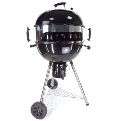 China 2022 newcomer easily assembled 22.5 inch barbecue charcoal grill with pizza oven for sale