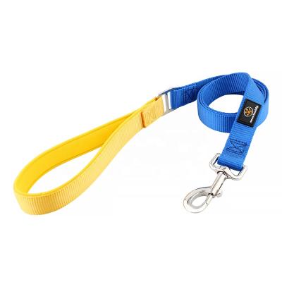 China Fashion Mix Colors Custom Bright Pet Leash Luxury Pure Nylon Padded Neoprene Filling For Dog for sale