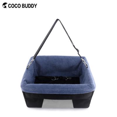 China Sustainable Manufacturer Foldable Metal Frame Dog Car Seat Booster For Pet Travel for sale