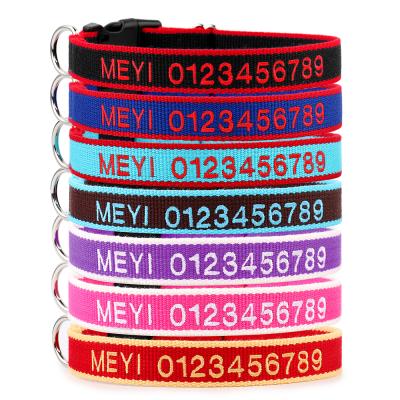 China Padded Custom Name And Logo Eco-Friendly Bamboo Fiber Pet Personalized Dog Collar for sale