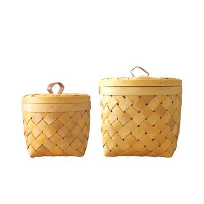 China Woven Basket Chip Wood Berry Baskets Best Chips Eco-Friendly Price for sale