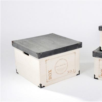 China High Quality Sustainable Lid Packaging Boxes Wooden Toy Box Storage Wood for sale