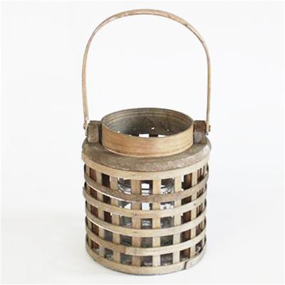 China High Quality Eco - Friendly In Rattan Bamboo Weave Solar Wicker Lantern for sale