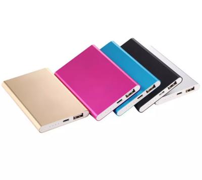 China LED Display Ultra Thin Mobile Charger Polymer 4000mAh Power Bank For Smart Phone for sale