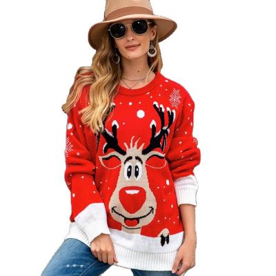 China 2021 Anti-Wrinkle Crewneck Couples Family Pullover Christmas Funny Custom Knitting Ugly Sweater for sale