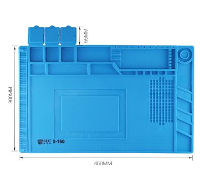 China Safety Easy Convenience Safety Operation Insulation Pad Mobile Phone Soldering Repair Machines Station Repair Platform Silicone Mat for sale