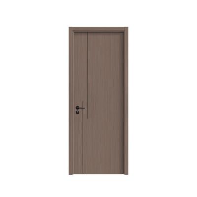 China Waterproof PVC Door Manjun PVC Material Indoor MDF Door Flush Door for sale