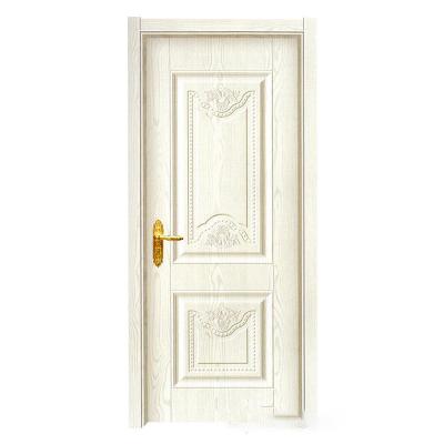 China Environmental Protection Manjun Waterproof Modern Soild Swing Wooden Interior Door for sale