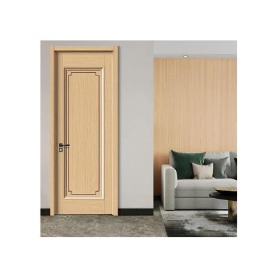 China Factory direct supply of plastic door panel PVC full coated wooden MDF door sound insulation waterproof for sale