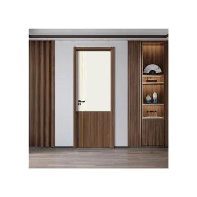 China Modern Design Melamine WPC Interior Door Waterproof High Quality Apartment Wood Door Supplier for sale