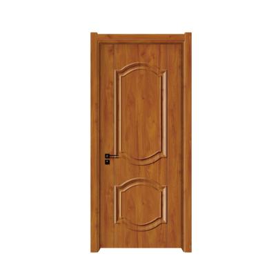 China Latest Simple Design MDF Melamine Wood Veneer Waterproof Wood Room Doors Interior Walnut Door for sale