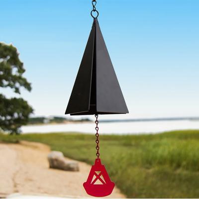 China Europe Wind Rings Metal Ornaments Wind Chimes Pendant Triangle Creative Iron Wind Bells Wall Hanging Islamic Art for sale