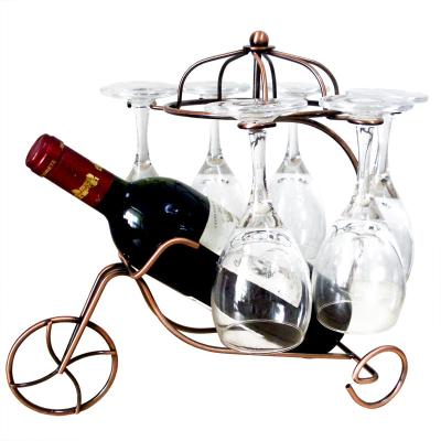 China Cheap Factory Price Iron Wine Rack Chariot Wine Rack Fashion Wine Rack Viable for sale