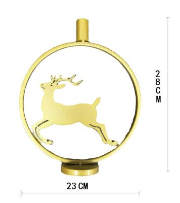 China Home Decoration Top Quality The Decorative Deer Candlestick Holder Gold Candlestick for sale