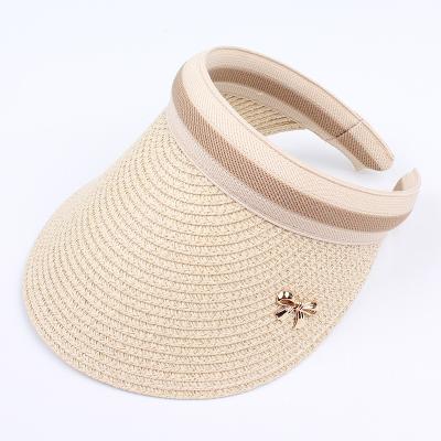 China 2021 Summer Travel Traw Picture Top Hat Sunscreen Beach Hat Empty Outdoor Women Sunscreen Beach Hat for sale