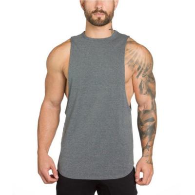 China QUICK DRY Hottest Selling Fitness Gym Running Round Neck Men's Sleeveless Casual Sport Quick Dry Top Vest for sale